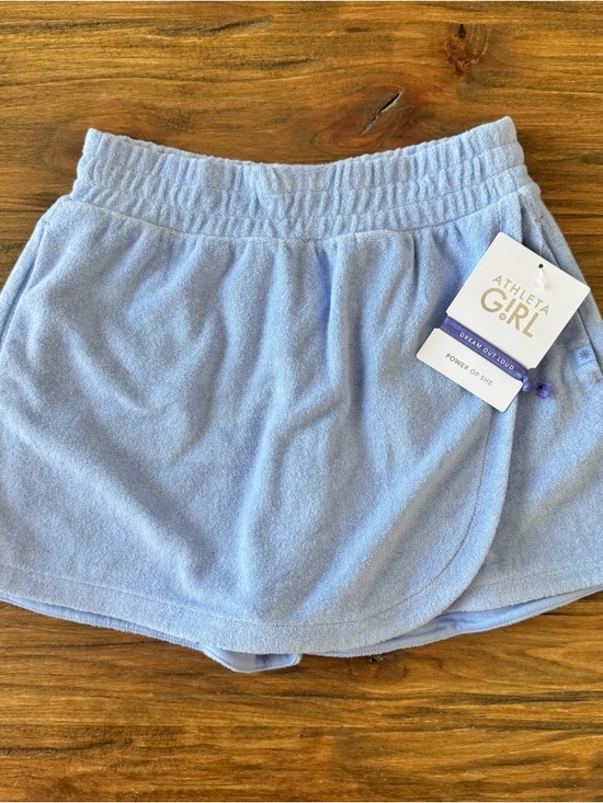Athleta Girl Jump In Terry Skort Swallowtail Blue 8-10 NWT - Picture 2 of 9